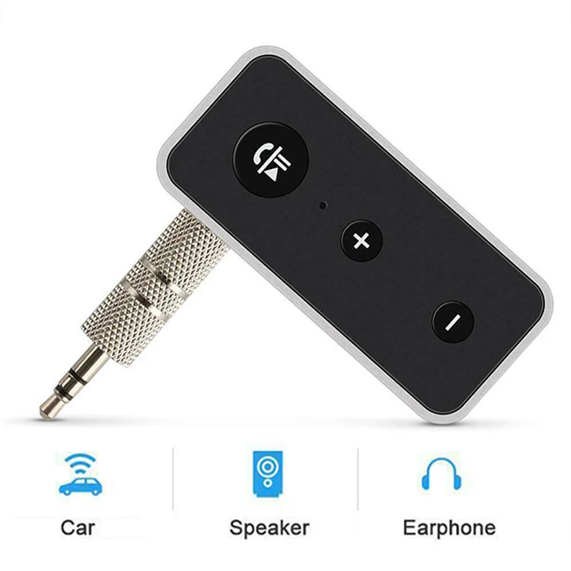 

Portable Wireless AUX Audio bluetooth Receiver 3.5mm Jack Stereo Wireless Adapter For Headphone Speaker Car Music Handsfree Mic