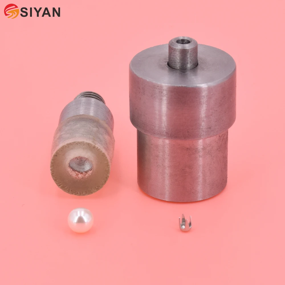 Kaufen Perle Taste Mit Spitzen Zinken An Der Unterseite Stirbt Form Werkzeug Für Handgemachte Presse Maschine Dezember Haar Telefon Zubehör 5 mm 25mm