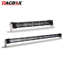 9inch 17inch 10W 20W LED Work Light Bar Super Slim Single Row Spot Offroad Truck Tractor Boat 12V/24V 6000K White IP67 LED Bar