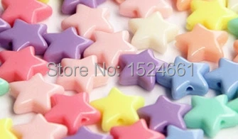 

FLTMRH 10MM 25PCS Mixed Star Acrylic Spacer Beads crafts materials plastic chunky alphabet bubblegum plastic round