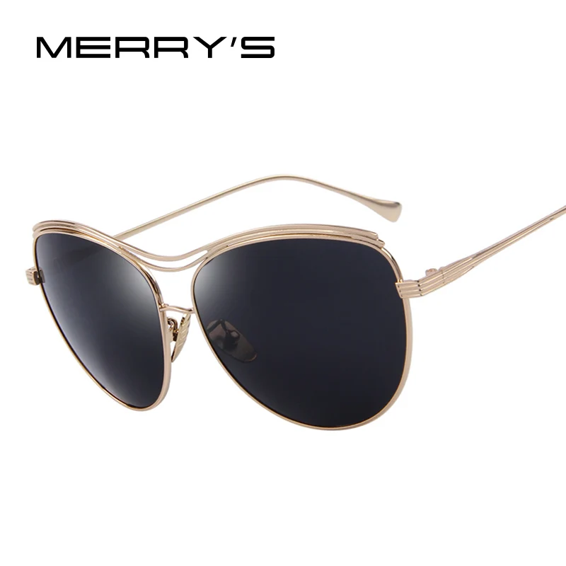 

Fashion Women Butterfly Sunglasses Brand Designer Classic Shades Luxury Metal Sunglasses UV400
