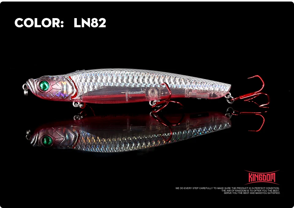 Kingdom Fishing Lures 58mm 8g, 22g Watery Beast Pencil Floating And Slow Sinking New Interesting Functional Design Baits (12)
