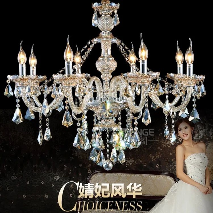 Бесплатная доставка 8 Arms Люстра хрустальный светильник люстры de Cristal для продажи