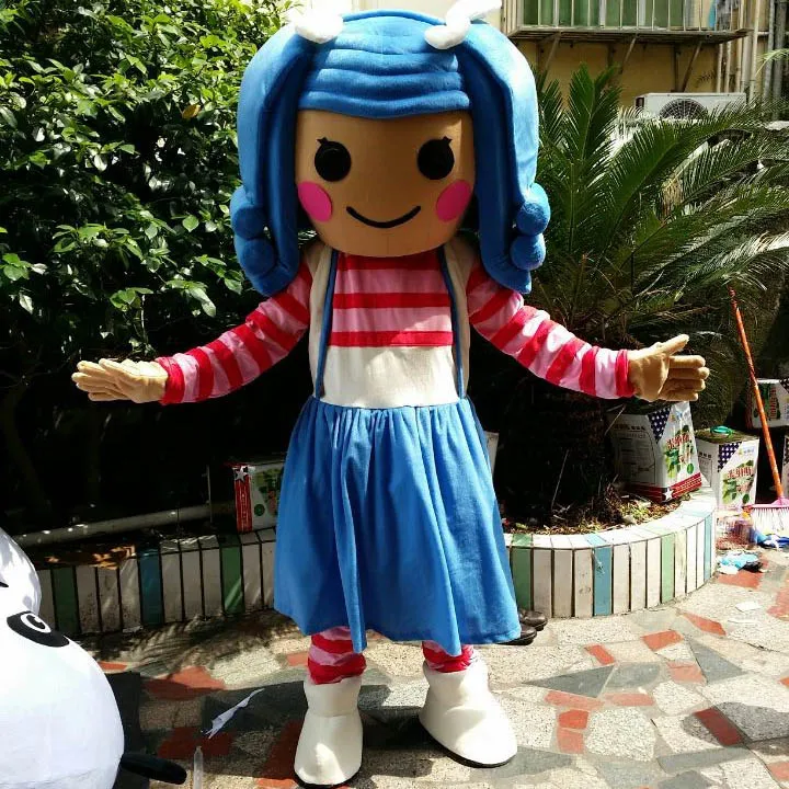 Lalaloopsy Mascot Costume Adult Size Girls Cartoon Halloween Mascot