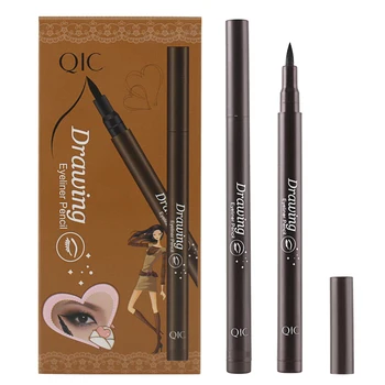 

12pcs/set QIC liquid eyeliner cool black waterproof eye liner pencil quick dry drawing pencil long lasting beauty cosmetic Q601