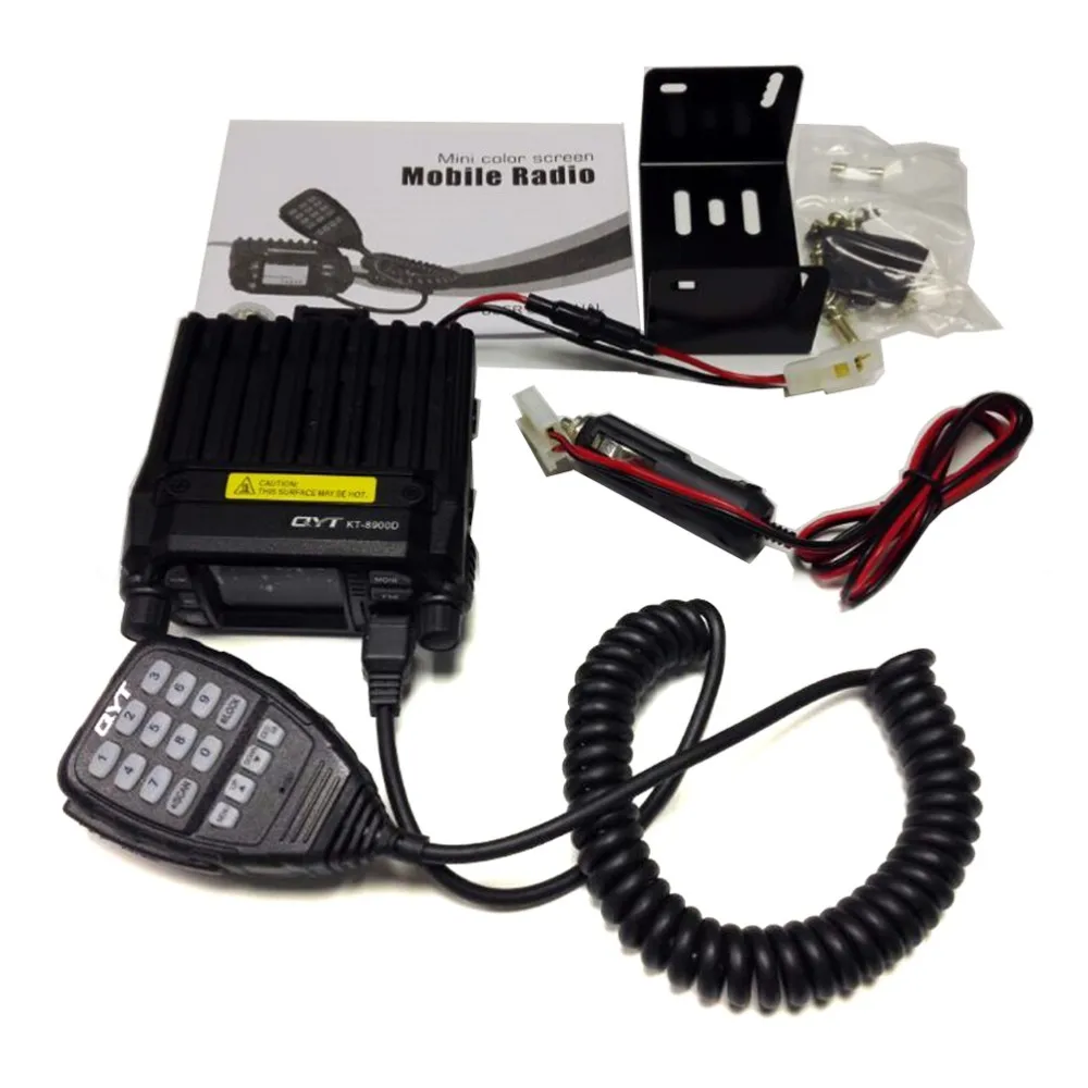 NEW Product! Mini car radio QYT KT-8900D 136-174400-480MHz dual band quad dsiplay 25W mobile transicever KT8900D CB Transceivr (5)