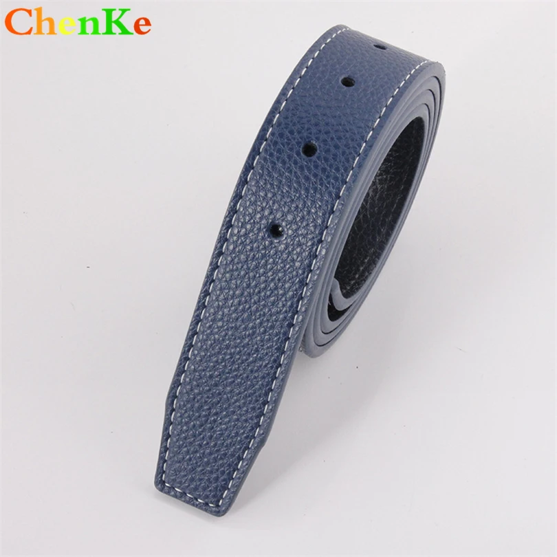 

Chenke Luxury Brand Ribbon Waist No Buckle Leather 5 Color Belt Body Strap G Belts Men Women Good Quality Male Belt Black