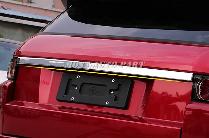 Внешняя задняя дверь багажника Крышка Накладка для Land Rover Range Rover Evoque 2012- серебристый/черный