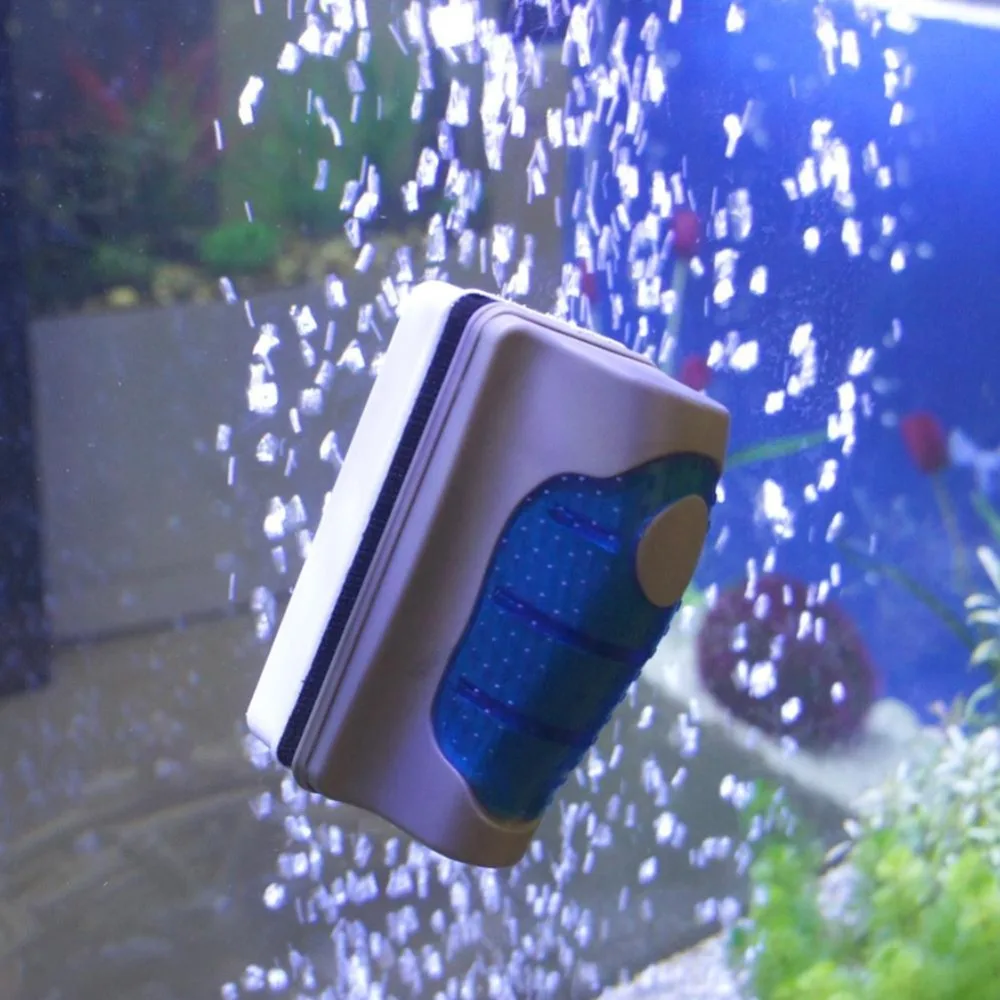 

New Qualified Magnetic Brush Aquarium Fish Tank Glass Algae Scraper Cleaner Floating Curve Dropshiping and Wholesale