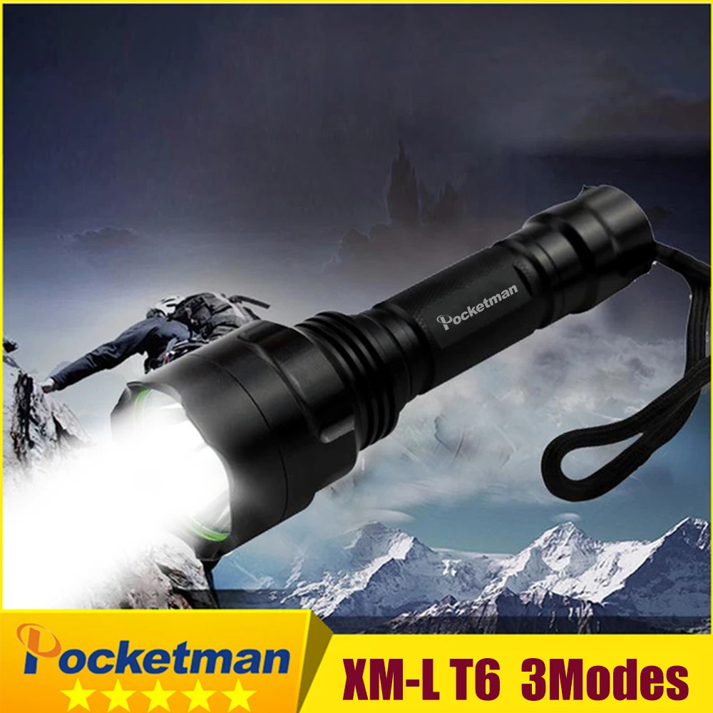 

Rechargeable Led Flashlight XML T6 XML L2 Q5 Waterproof 5 Mode 18650 Battery Tactical Hunting Camping Bicycle Flash Light