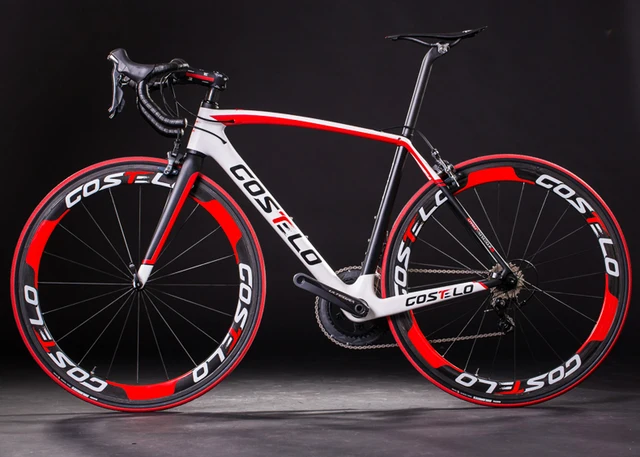 Cheap costelo RIO complete road bicycle carbon bike with different groups carbon handlebar,saddle,wheels bicicleta completa carretera