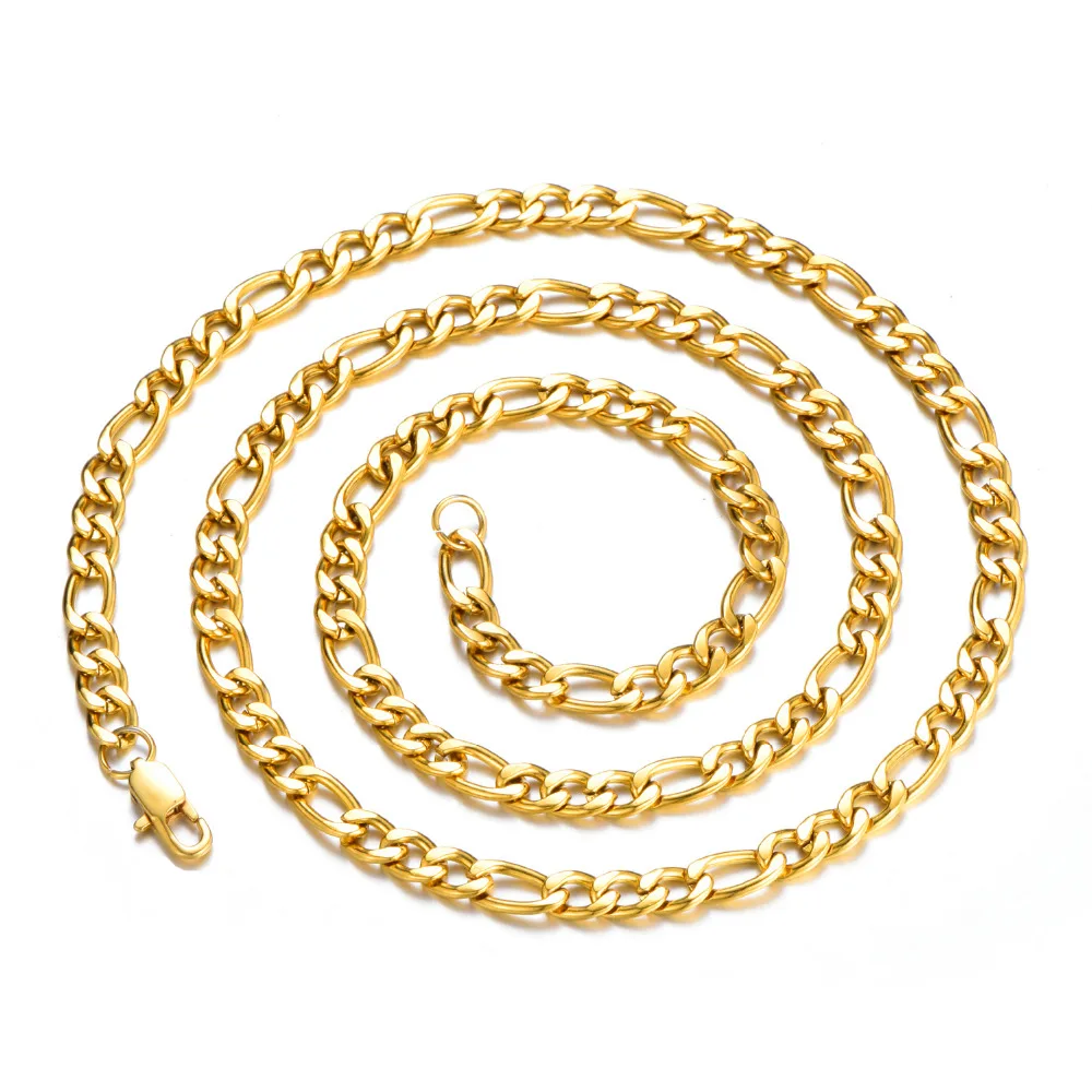 figaro necklace 18k gold plated a