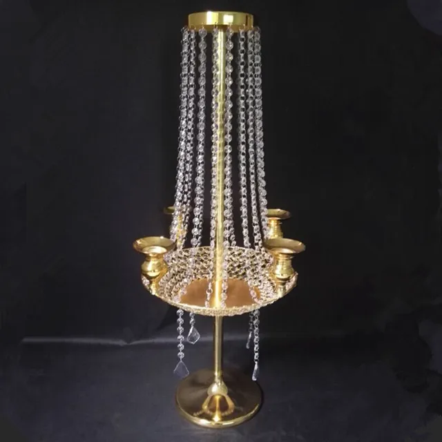Free 90cm H Wedding Crystal Table Centerpiece Chandelier Free 90cm H Wedding Crystal Table Centerpiece Chandelier Candle Holder Road Lead