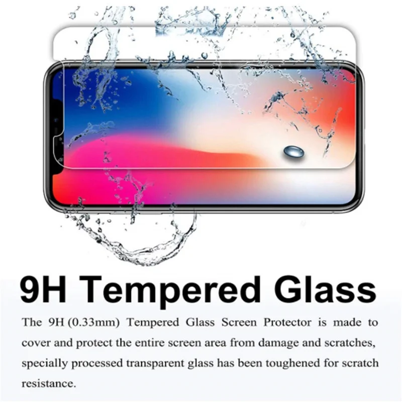 Закаленное стекло 9H для iPhone X XS Max XR 11 Pro 6 6S 7 8 Plus 5|tempered glass screen protector|glass protectorscreen protector