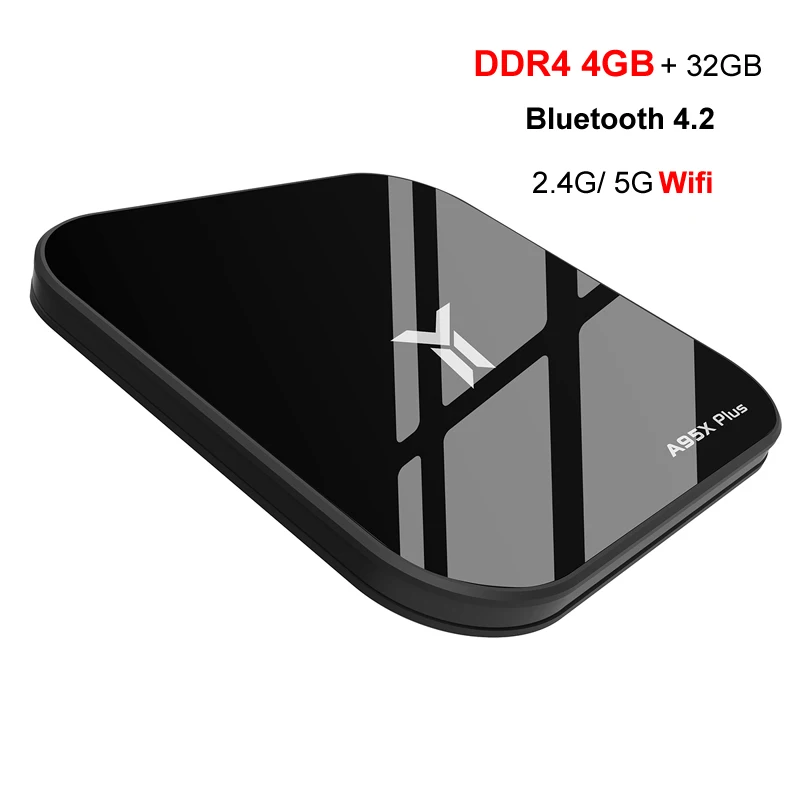 

S905Y2 TV Box Android 8.1 Set Top Box DDR4 4GB RAM 32GB ROM Dual Band Wifi 2.4G/5G Bluetooth Media Player A95X-Plus TVbox