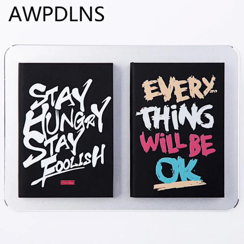 

A7 Notebook PU Leather Graffiti Notepad Stationery Planner Personal Journal Diary Memos Planner Office Organizer Note Book Gift