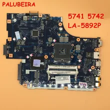 PALUBEIRA для acer aspire 5741 5742 для шлюза NV59 материнская плата для ноутбука MBWJU02001 NEW70 LA-5892P HM55