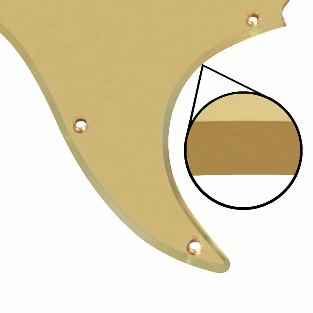 FLEOR Strat гитарные части Золотое зеркало накладка sss 11 Отверстие задняя пластина Пикап Чехлы Гитарные ручки переключатель плечо тремоло наконечник