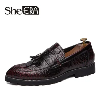 

2019 B Men Tassel Loafers Leather Formal Casual Shoes Elegant Dress Shoes Simple Slip On Man Footwear Large Size 44 Dropship