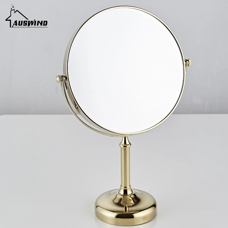 Auswind العتيقة النحاس وصول ماكياج الغرور مرآة الحمام مرآة المهنية الملحقات 360 الدورية شحن المكبر Sj14 Auswind العتيقة النحاس وصول ماكياج الغرور مرآة الحمام مرآة المهنية الملحقات 360 الدورية شحن المكبر Sj14
