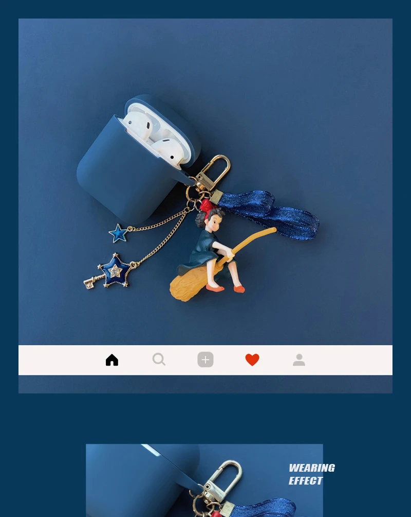 Мультяшная Девушка Силиконовый Bluetooth беспроводной Чехол для наушников Защитный чехол для Airpods для Apple Airpods зарядная коробка с брелоком