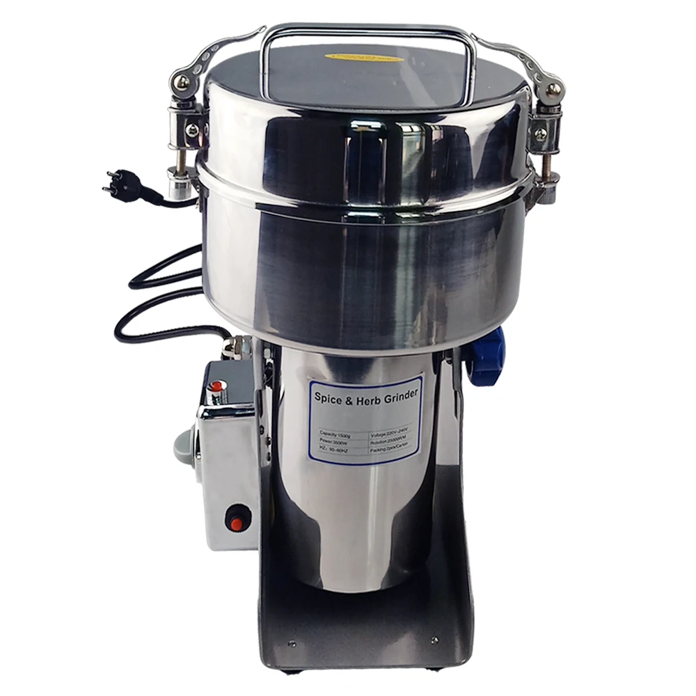 

Big Capacity Grinder Mill Multifunction Stainless Steel Grinder Crusher Crops Mill Automatic Grinding Machine Powder Crusher
