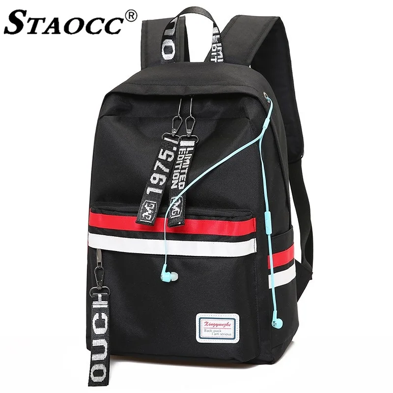 Casual Nylon Backpack Women School Bag For Teens Girls Student Laptop Backpack Travel Bagpack Large Capacity Mochila Mujer