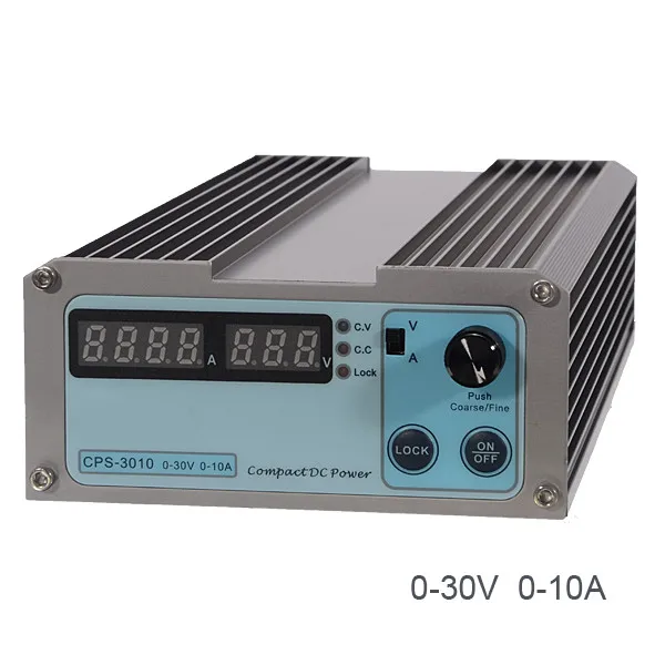 CPS-3010 0-30 V 0-10A компактный цифровой Регулируемый источник питания постоянного тока 110 V/220 V AU/EU/US/UK