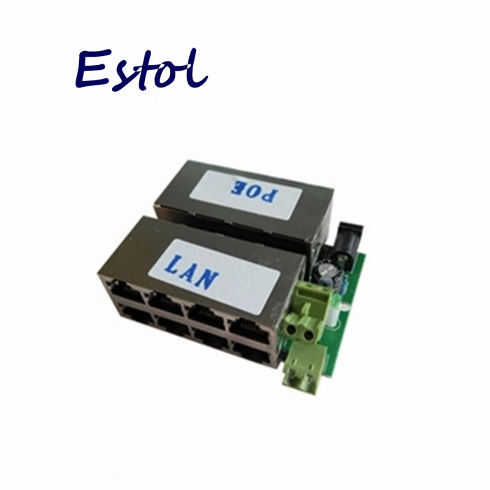 Бесплатная доставка 8 Порты LAN пассивного PoE адаптера Булавки 4 5/7 Мощность Over Ethernet