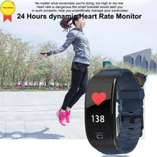 Умный Браслет кровяное давление монитор фитнес-трекер умный Браслет сообщение напоминание умные часы smartwatch для мужчин женщин