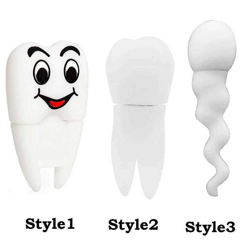 

USB 2.0 Cartoon Flash Drive Pen Drive Cute Smile Teeth, Bones, Sputum Memory U Stick 64GB 32GB 128MB Pendrive for Gift