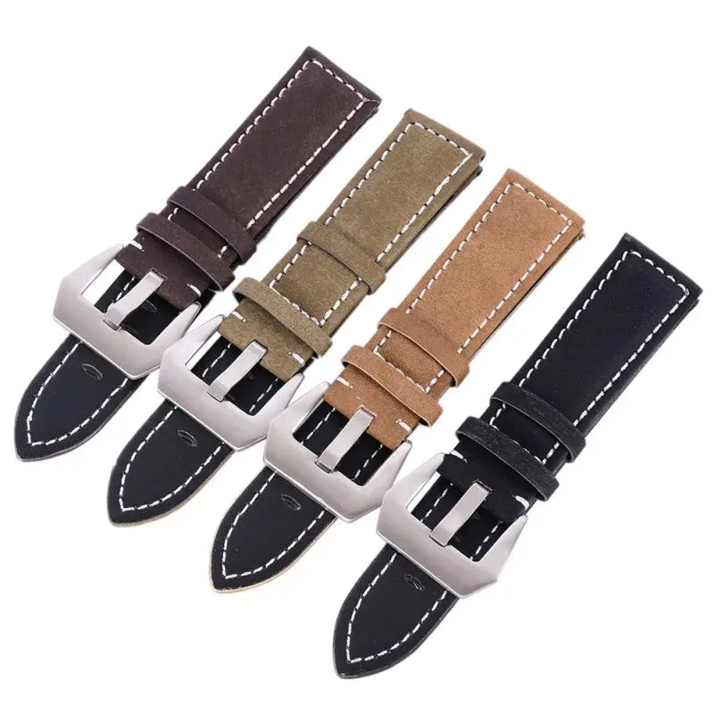 

Men Women Matte Leather Watch Band Replacement Leather Watch Strap Wristwatch Belt Men Mira La Banda 18-24mm
