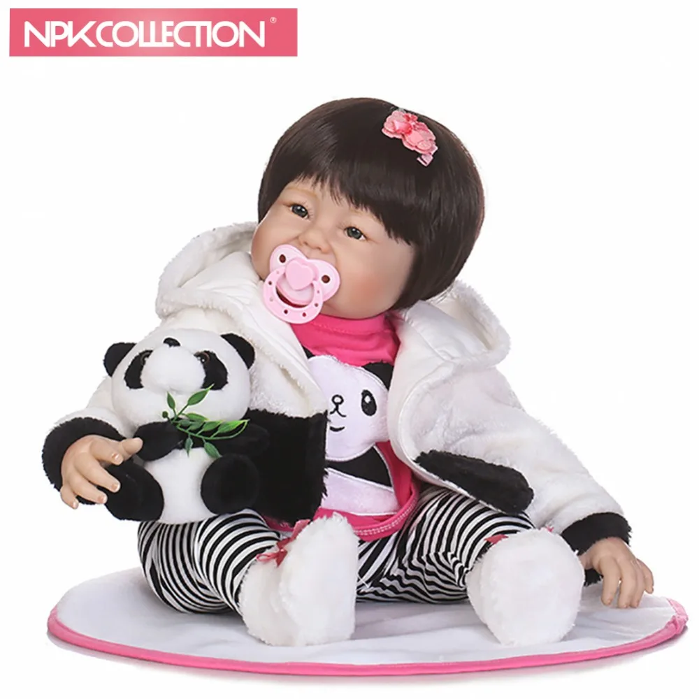 

npk collection bebe reborn with soft silicone girl body baby newborn cheaper price toys for girl doll with doll clothes
