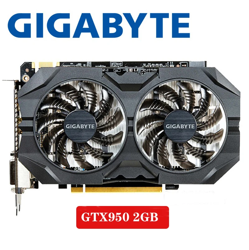 Gigabyte GTX-950-2GB GT950 GTX950 2G D5 DDR5 128 Bit nVIDIA PC настольные видеокарты PCI Express 3,0 компьютерные видеокарты