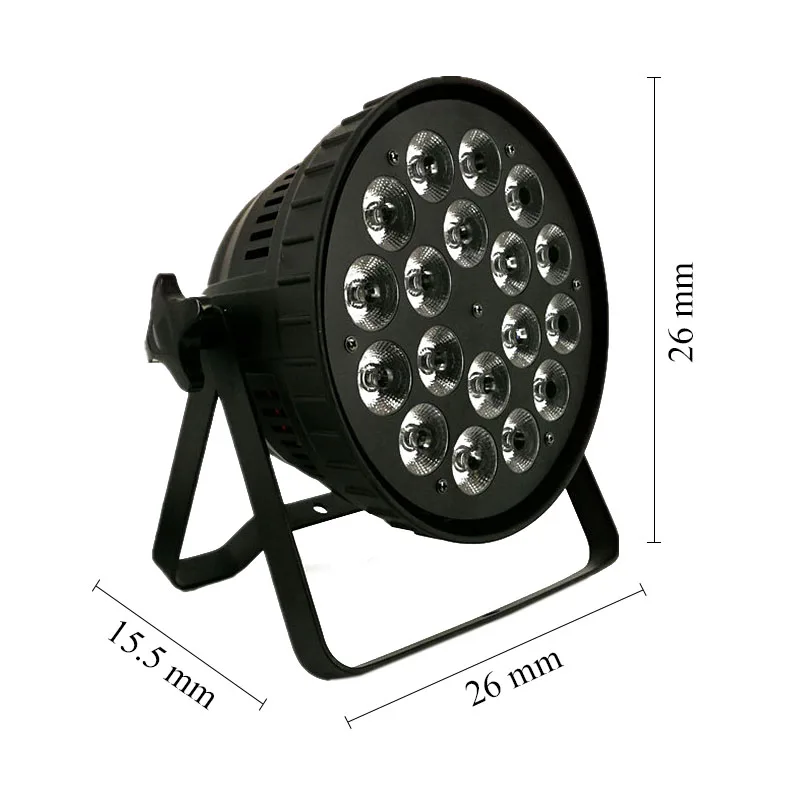 Большой алюминиевый сплав 324 Вт светодиодный Par 18x18 Вт 6in1RGBWA+ УФ сценическое освещение Светодиодный прожектор Свадебные шоу вечерние DJ проектор мыть освещение