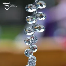 Avusturyalı temizle gözyaşı kristali boncuk takı yapımı küpe kadınlar Diy Perles Briolette Faceted cam boncuk toptan 002
