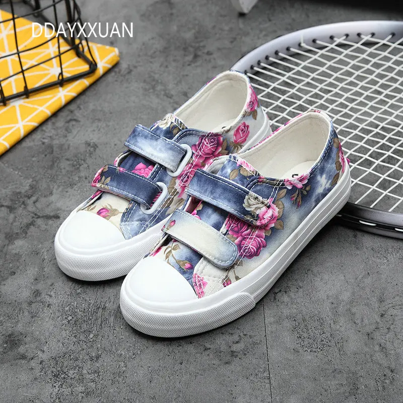 

Spring Autumn new children's shoes canvas casual shoes breathable non-slip comfortable boys kids shoes flower sports shoes