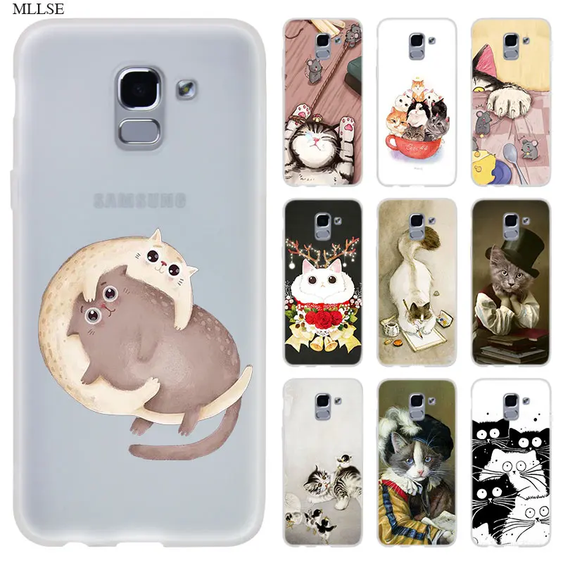 Забавный чехол для Samsung J8 J4 J6 Plus 2018 J5 J3 J7 2017 EU 2016 Prime силиконовый телефона Fundas Capa Fashion