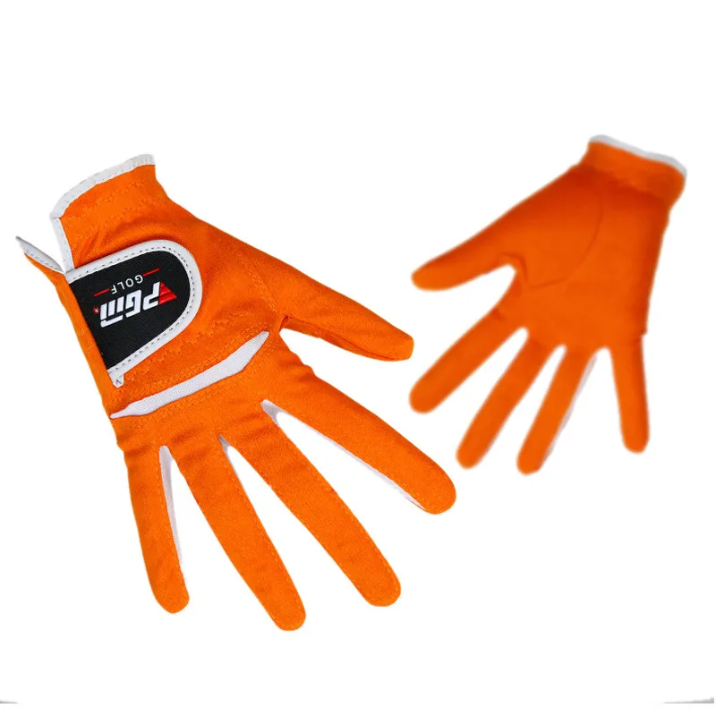 PGM 1 пара эластичных гольф-перчаток для женщин, Регулируемые дышащие женские тканевые спортивные перчатки для девочек