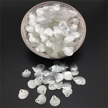 

50g 18mm Shell Sequins Loose PVC Paillettes for Crafts Children Sewing DIY Dress Clothing Accessories Crystal White Confetti