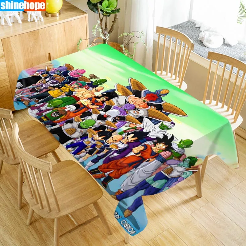  Dragon Ball Z Tablecloth Cloth Thicken Oxford Rectangular Table Cloth for Wedding Customizable size