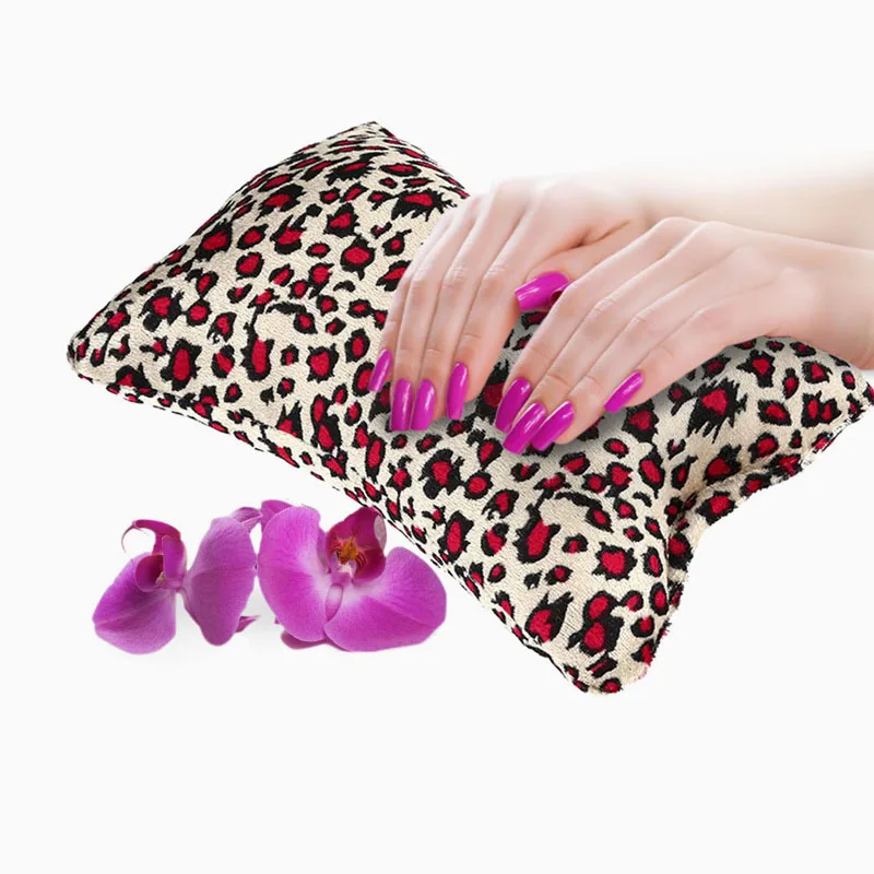 

1 Pc Leopard Print Nail Arm Rest Cushion Sponge Arm Rest Nail Pillow Manicure Accessories Tool