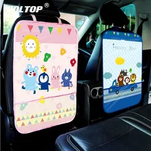 Автомобиль анти-ребенок-Kick Pad сумка для хранения на спинку сиденья полиэстер зеленый материал три слоя ребенок Eras Живопись Мультфильм Декор