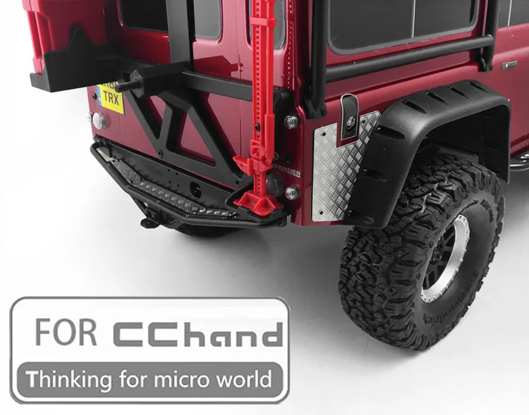 Чехлы на заднюю панель с алмазной пластиной для защиты CCHAND Traxxas TRX 4|Детали и