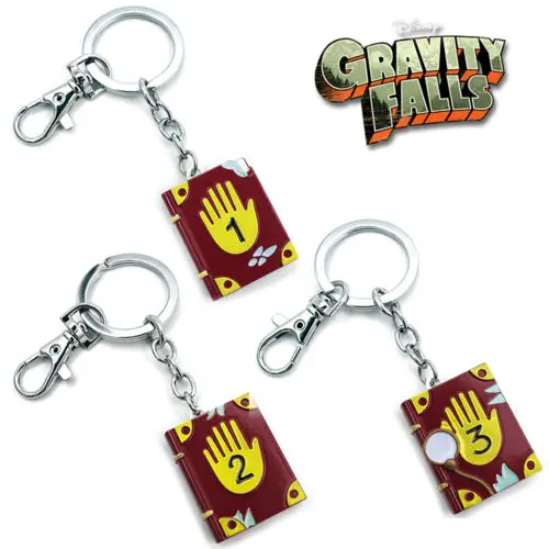 

Giancomics Hot Cartoon Hand Anime Gravity Falls Bill Cipher Cute Journal 1-3 Metal Keychain Keyring Notebook Costume Pendants
