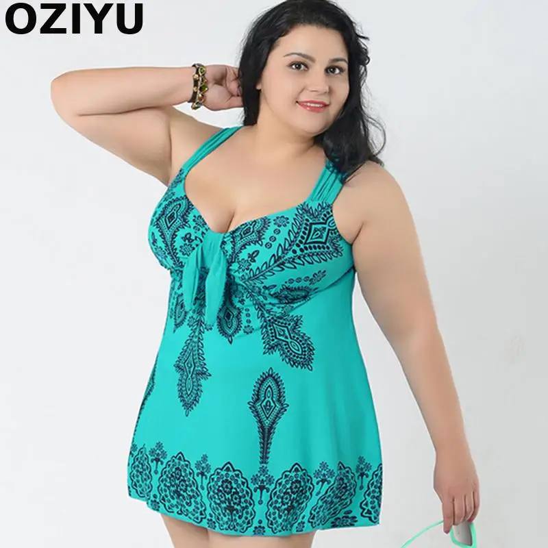 10XL Super big SIZE Tankini Plus Size Swimwear Women Fat Dress Large
