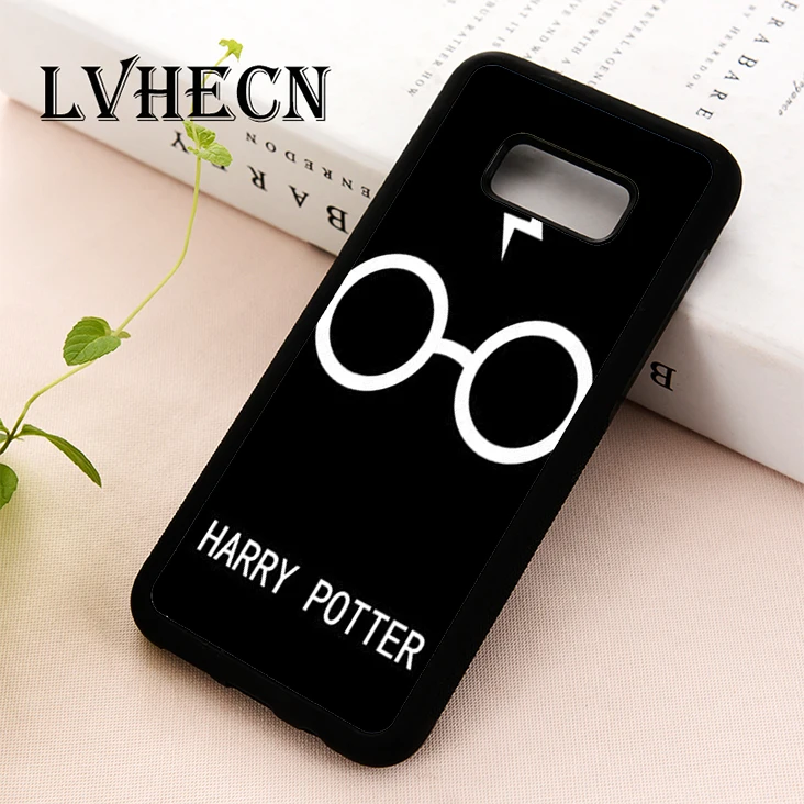 

LvheCn TPU Skin phone case cover for Samsung Galaxy S5 S6 S7 S8 S9 S10 EDGE PLUS S10e Note 5 8 9 Harry Potter Glasses Design