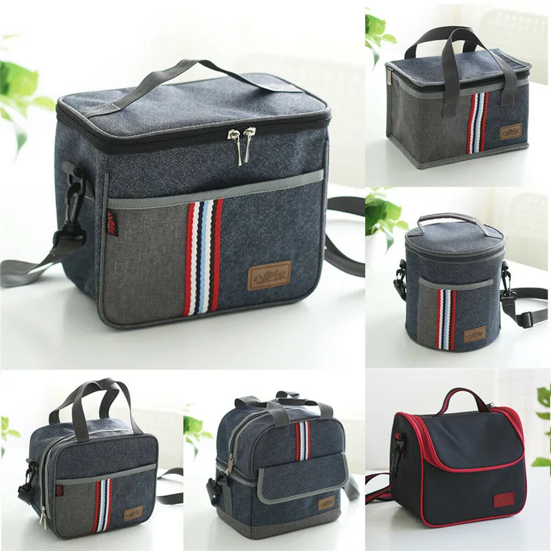 NoEnName-bolsa grande y portátil para refrigerador térmico aislado, bolsa de almacenamiento para comida, almuerzo, Picnic, Bento, UK