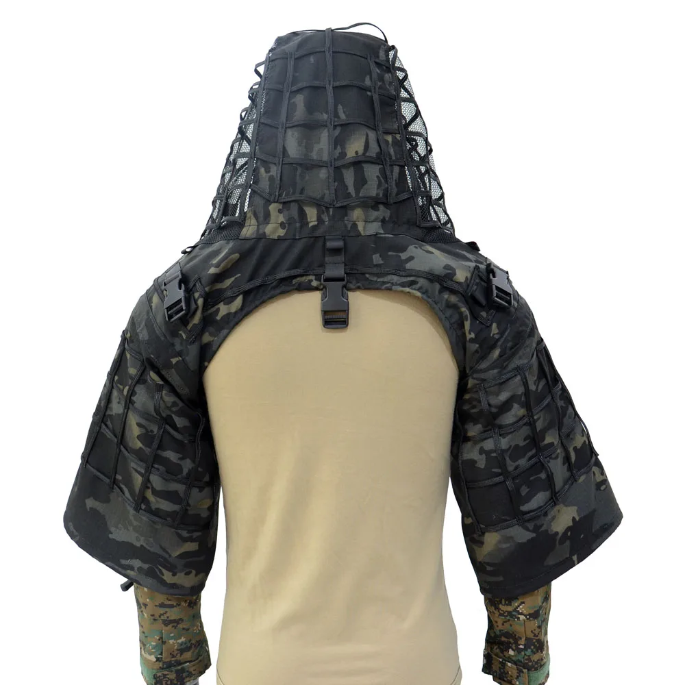TTGTACTICAL Sniper Ghillie Hood Камуфляжный костюм основа тактическая верхняя одежда для