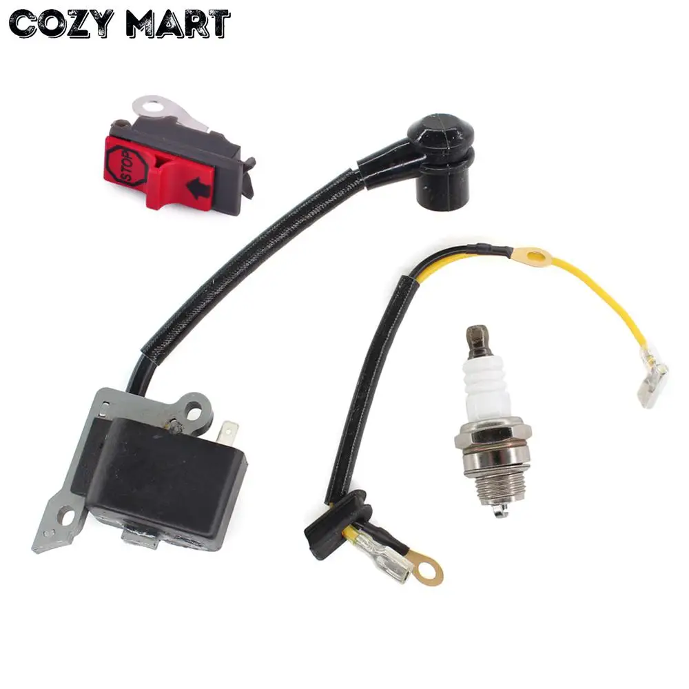 

Ignition Coil Module W/ Spark Plug For HUS 136 137 141 36 41 235 240 26 23 Chainsaw Replacement Spare Parts 545063901